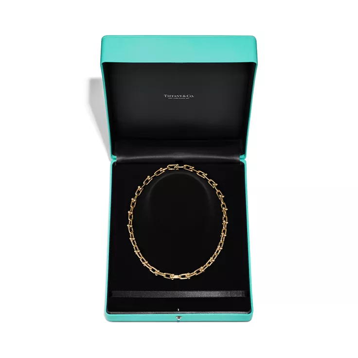 Tiffany HardWear:Medium Link Necklace in Yellow Gold, 4