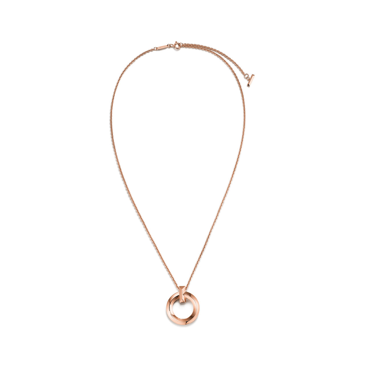 Tiffany T:T1 Circle Pendant in Rose Gold, Small image number 2