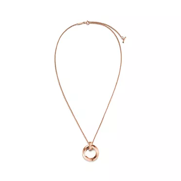 Tiffany T:T1 Circle Pendant in Rose Gold, Small, 2