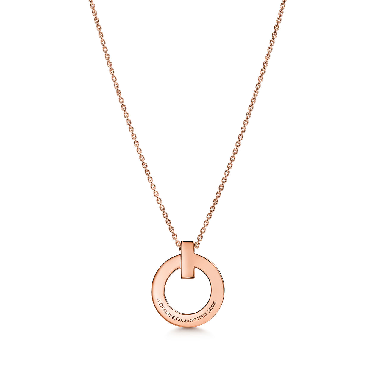 Tiffany T:T1 Circle Pendant in Rose Gold, Small image number 3