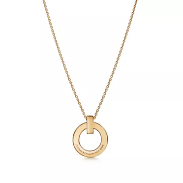 Tiffany T:T1 Circle Pendant in Yellow Gold, Small, 3