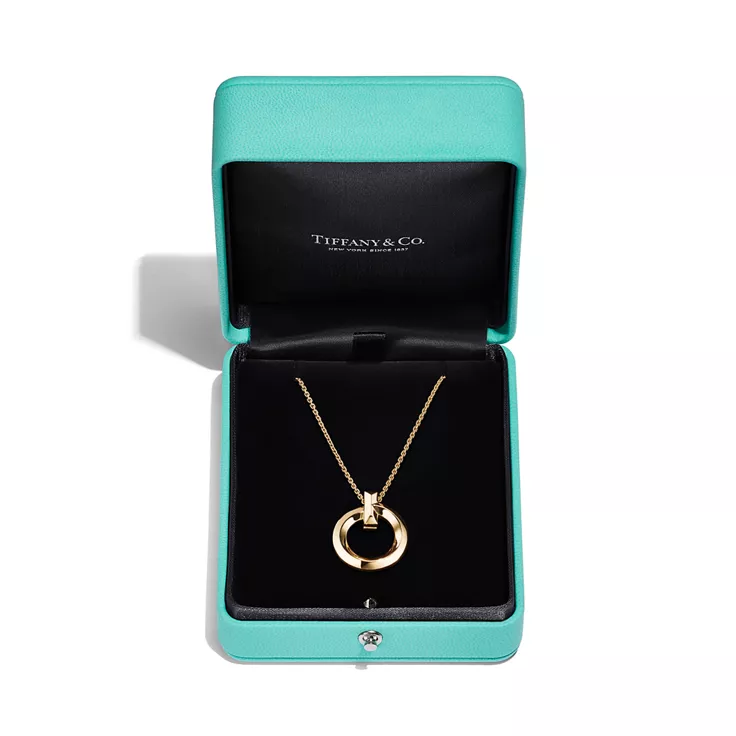Tiffany T:T1 Circle Pendant in Yellow Gold, Small, 5