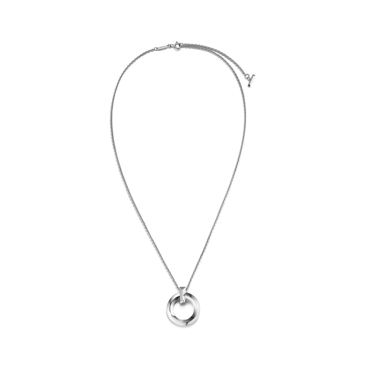 Tiffany T:T1 Circle Pendant in White Gold, Small image number 2