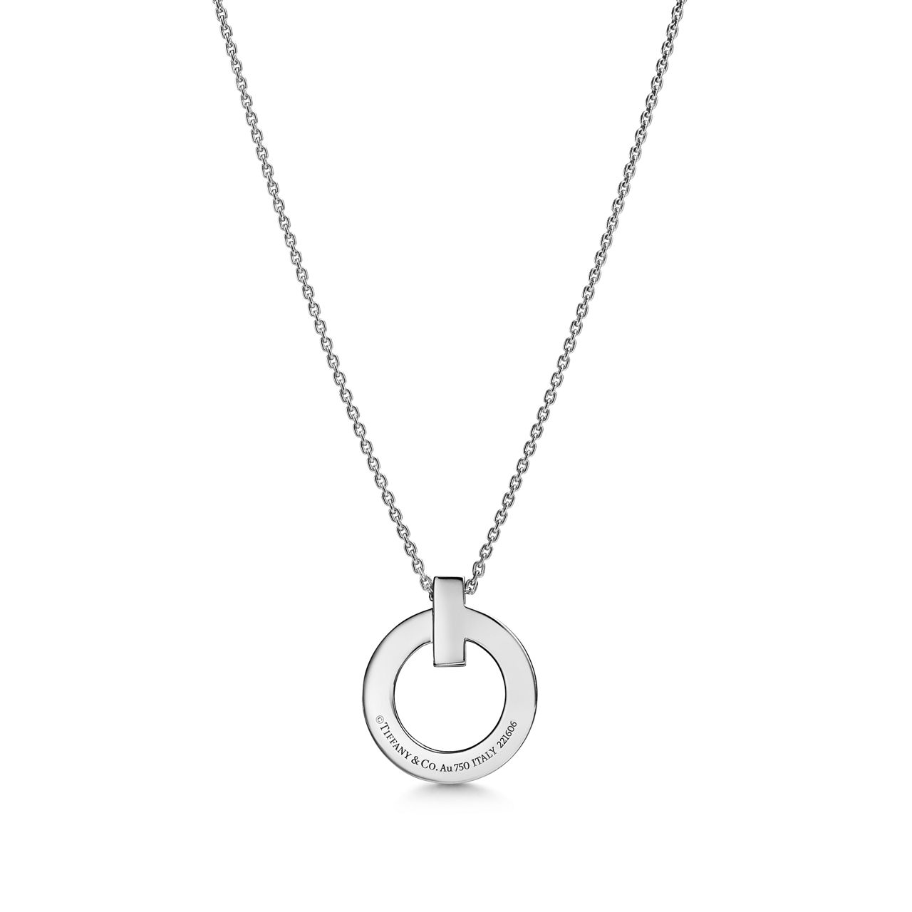 Tiffany T:T1 Circle Pendant in White Gold, Small image number 3