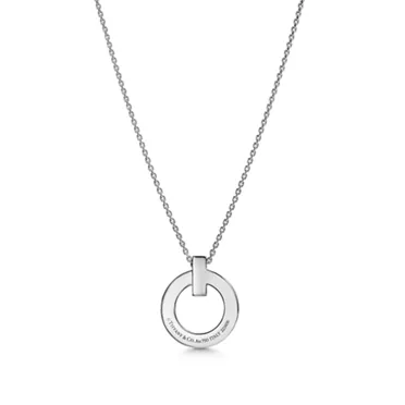 Tiffany T:T1 Circle Pendant in White Gold, Small, 3