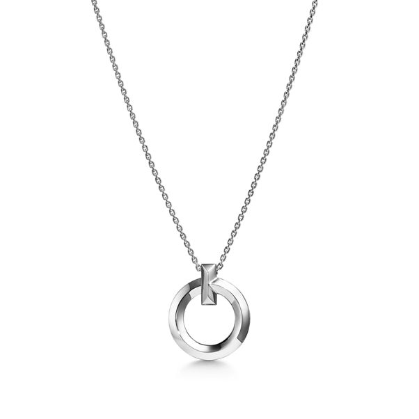 Tiffany T:T One Circle Anhänger in Weißgold, Small