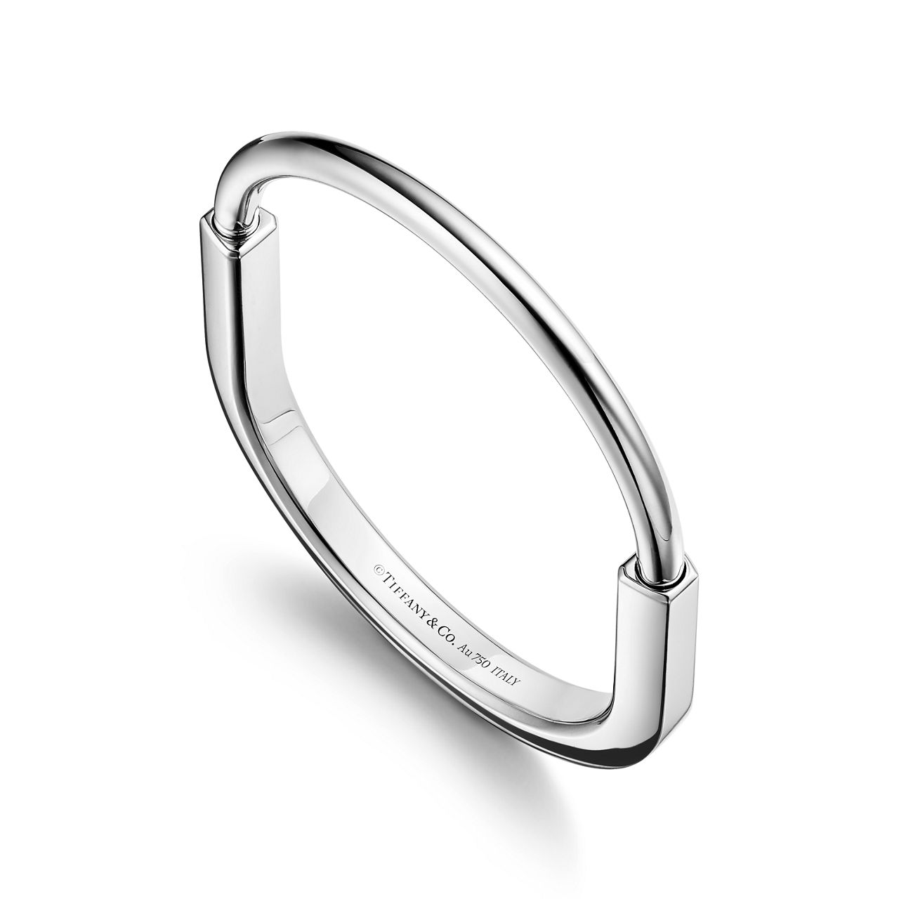 Tiffany Lock:Bangle in White Gold image number 3