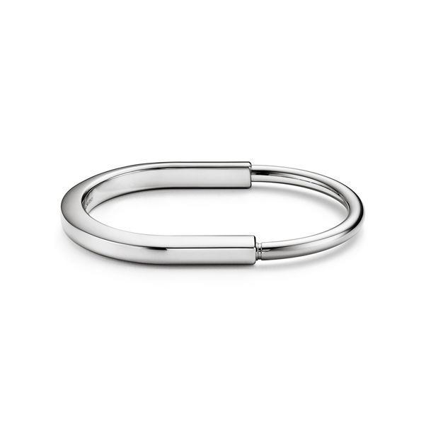 Tiffany Lock:Bangle in White Gold