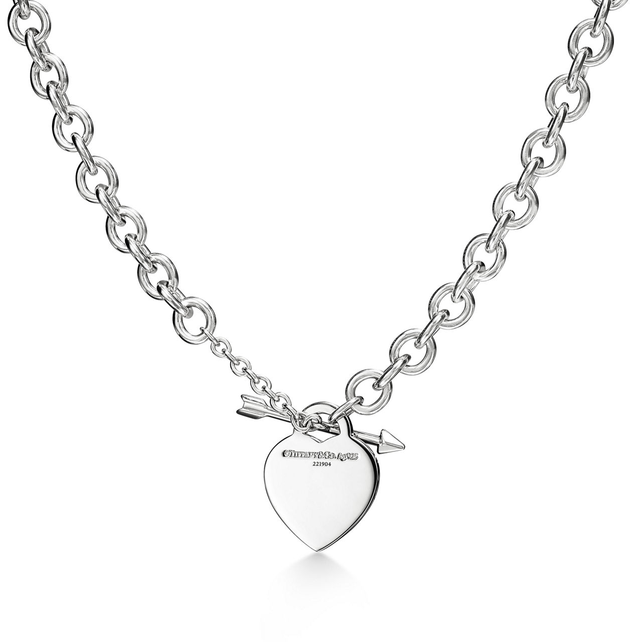 Return to Tiffany™:Halskette mit Herzanhänger „Lovestruck“ in Silber, Medium Bildnummer 2