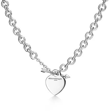 Return to Tiffany®:Lovestruck Heart Tag Necklace in Silver, Medium, 2