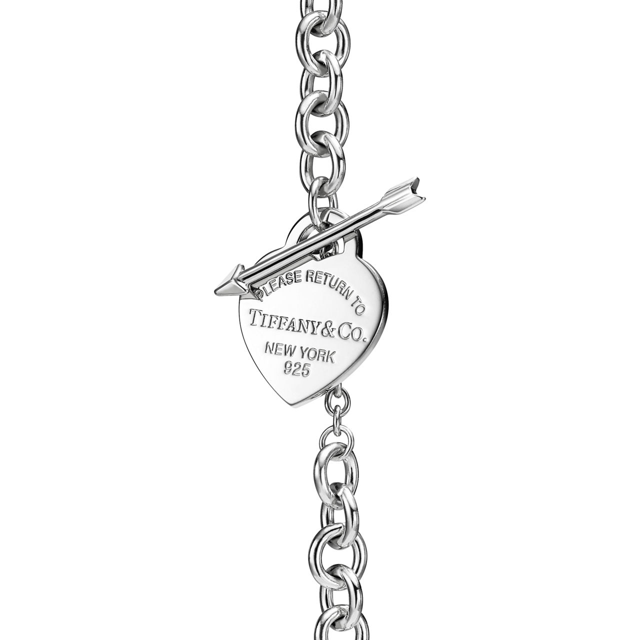 Return to Tiffany™:Halskette mit Herzanhänger „Lovestruck“ in Silber, Medium Bildnummer 3