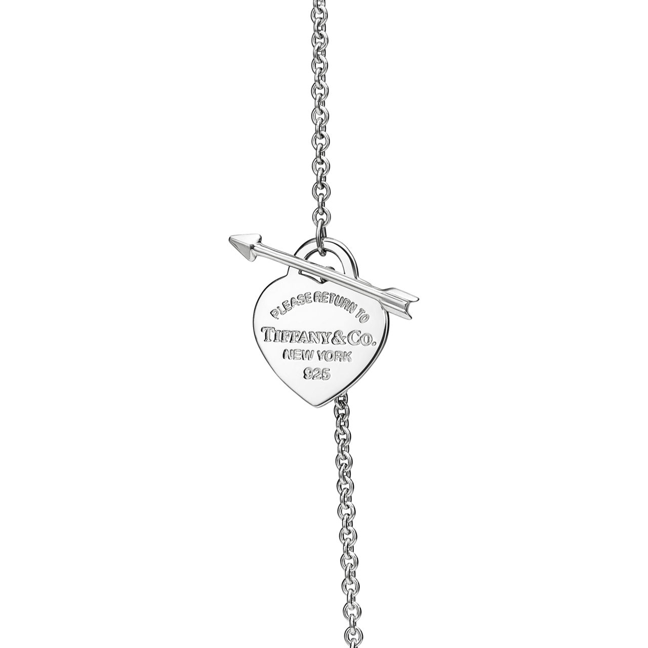 Return to Tiffany™:Lovestruck Heart Tag Pendant in Silver, Small image number 3