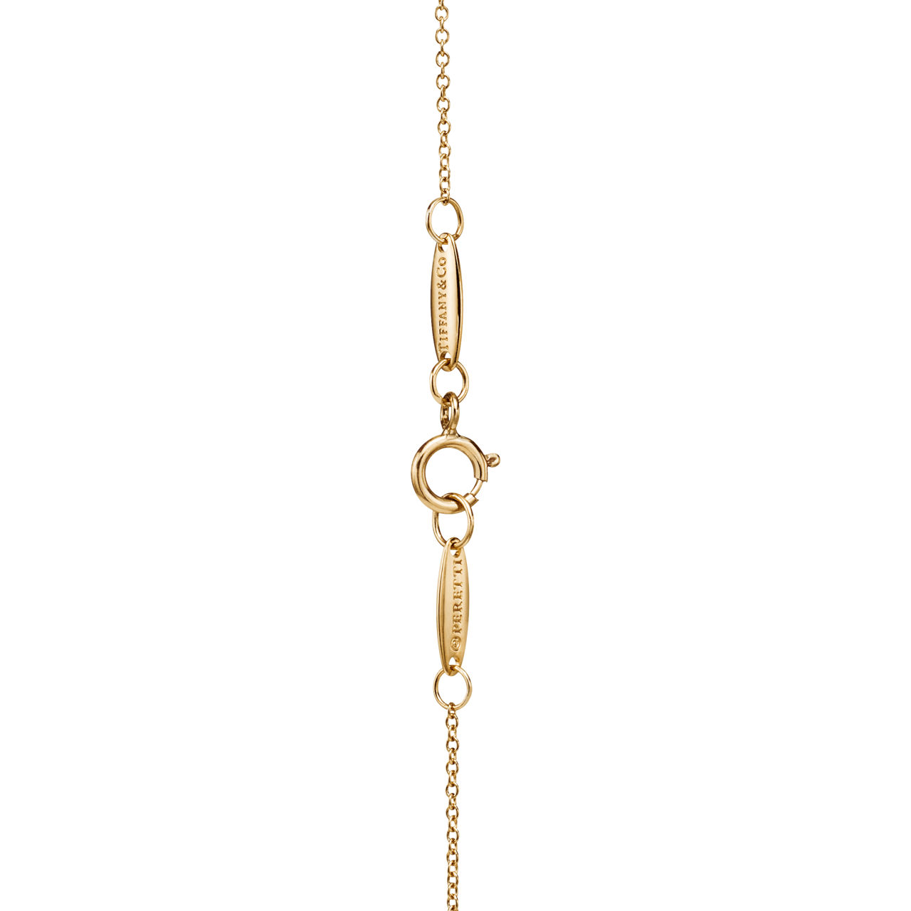 Elsa Peretti®:Bean design Pendant in Yellow Gold with Pavé Diamonds, 6.5 mm image number 3