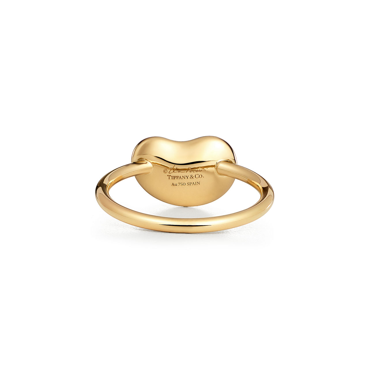 Elsa Peretti®:Bean design Wire Ring in Yellow Gold, 12 mm image number 3