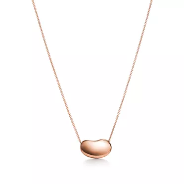 Elsa Peretti®:Bean® design Pendant in Rose Gold, 18 mm, 2