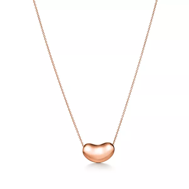 Bean Design Anhänger in Roségold, 18 mm