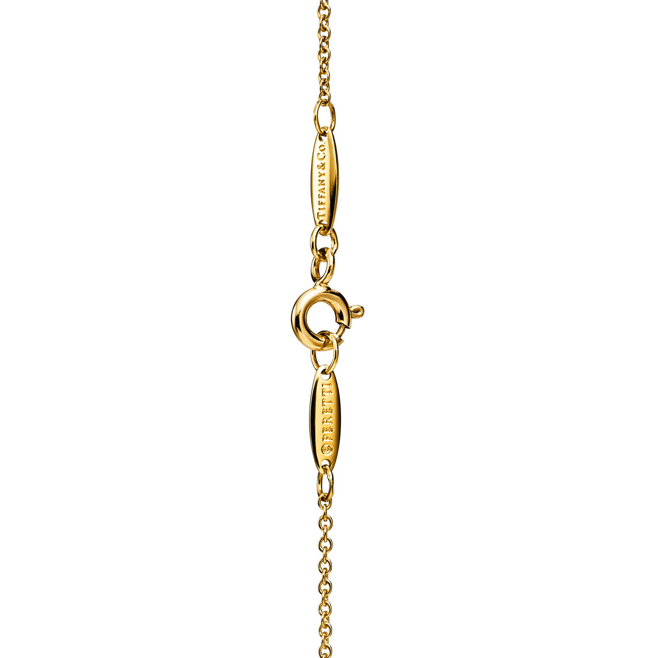 Elsa Peretti®:Bean design Pendant in Yellow Gold with Green Jade, 18 mm image number 3