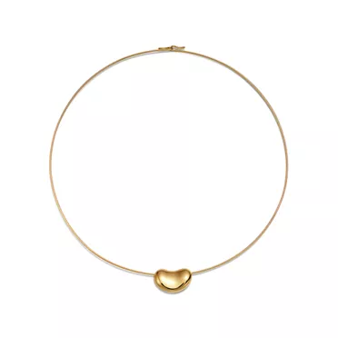 Elsa Peretti®:Bean® design Wire Necklace in Yellow Gold, 20 mm, 2