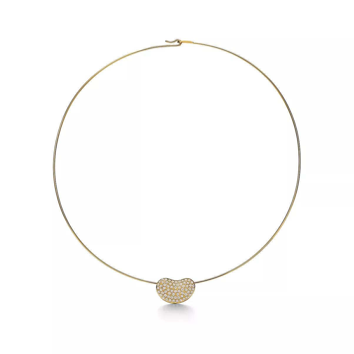 Collana Wire in oro con pav&eacute; di diamanti, 20&nbsp;mm