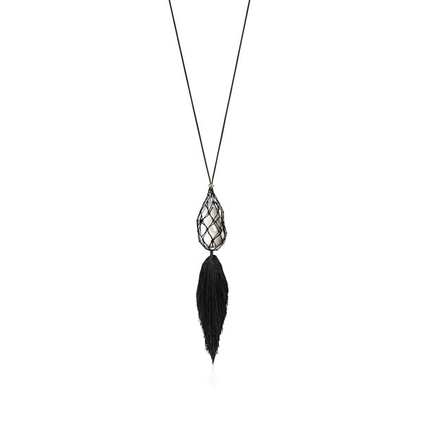 Elsa Peretti®:Bean design Necklace of Rock Crystal