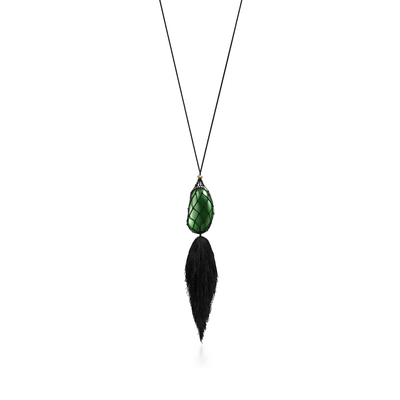 Necklace of Green Jade, 29 x 50 mm