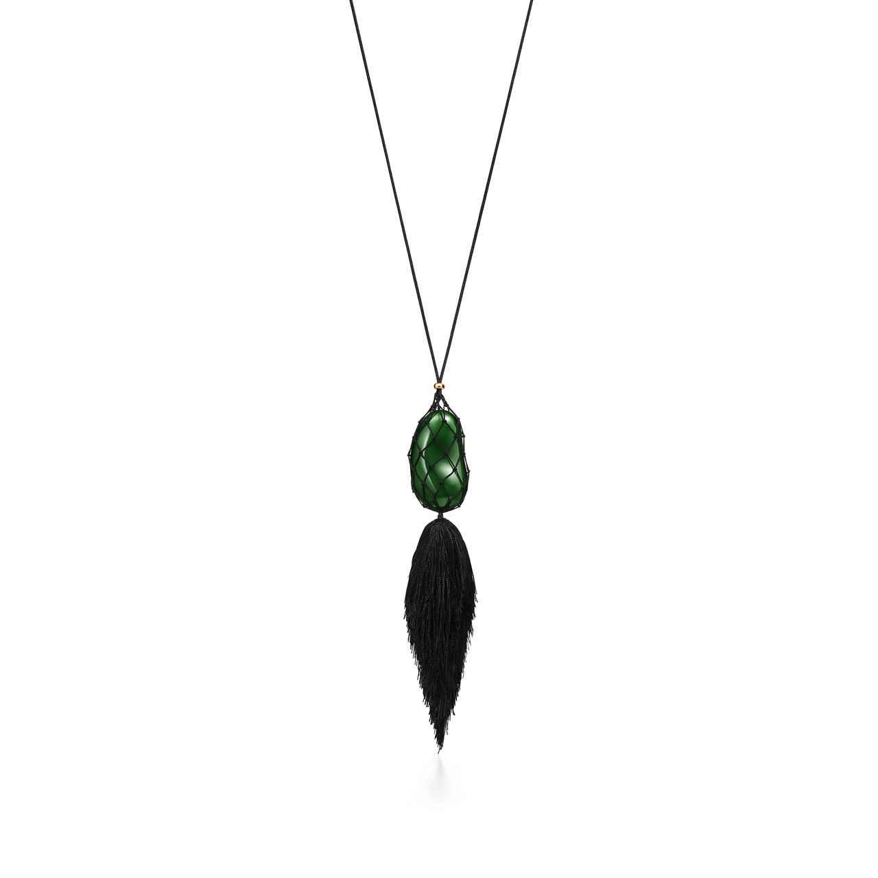 Necklace of Green Jade, 29 x 50 mm