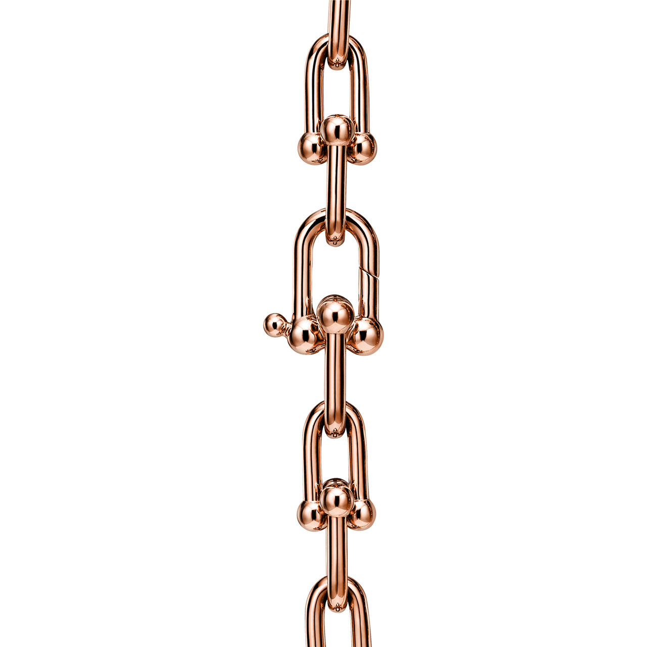 Tiffany HardWear:Medium Link Necklace in Rose Gold image number 3