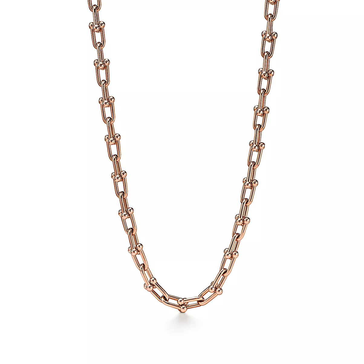 Tiffany HardWear Necklace 18K 로즈 골드 No Gemstone One Scale