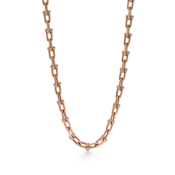 Tiffany HardWear:Medium Link Necklace in Rose Gold