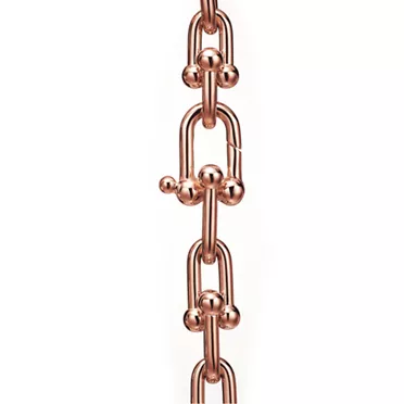 Tiffany HardWear:Medium Link Bracelet in Rose Gold with Diamonds, 3