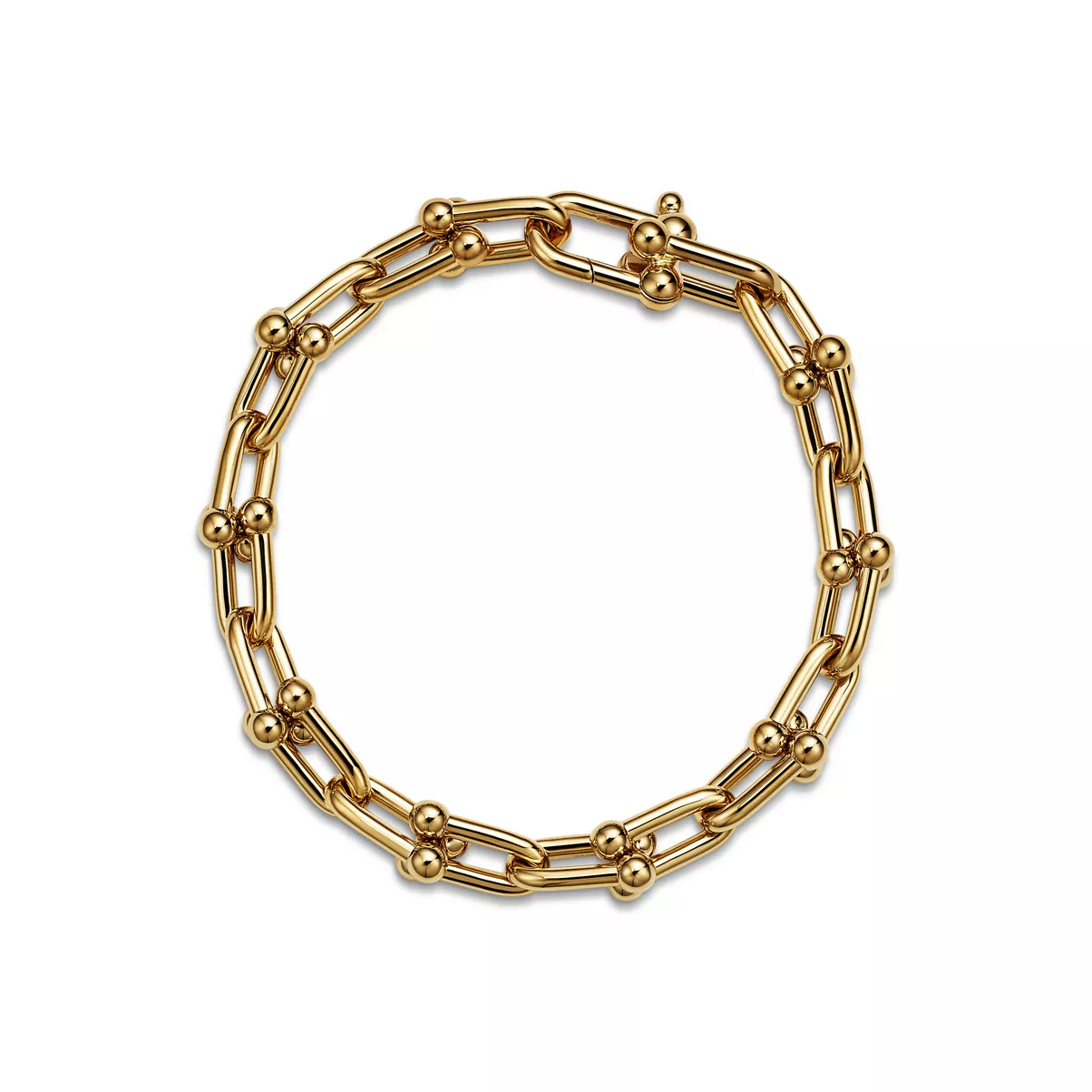 Bracelet &agrave; maillons en or jaune 18&nbsp;carats, Medium