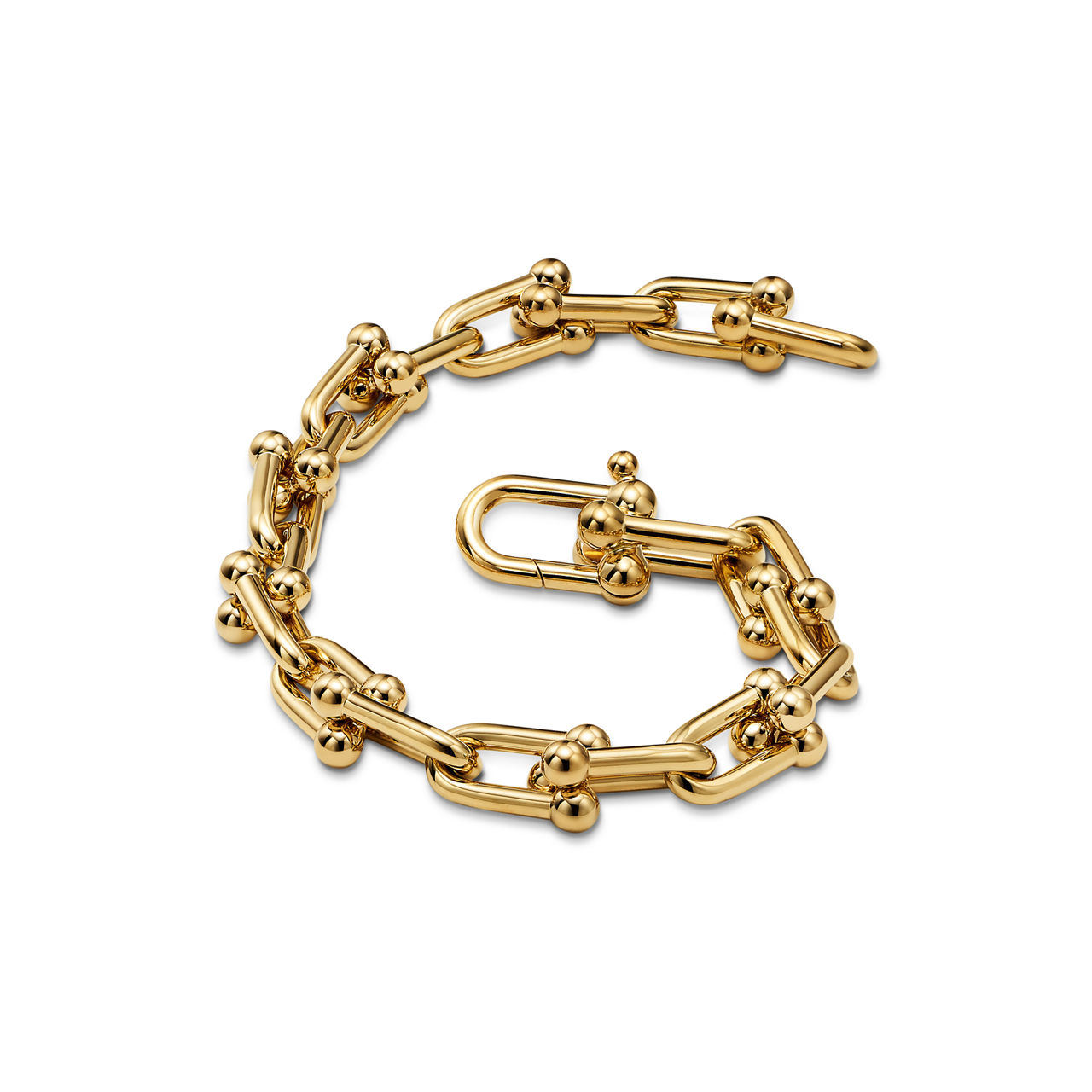 Tiffany HardWear:Armband mit mittelgroßen Gliedern in Gelbgold Bildnummer 3