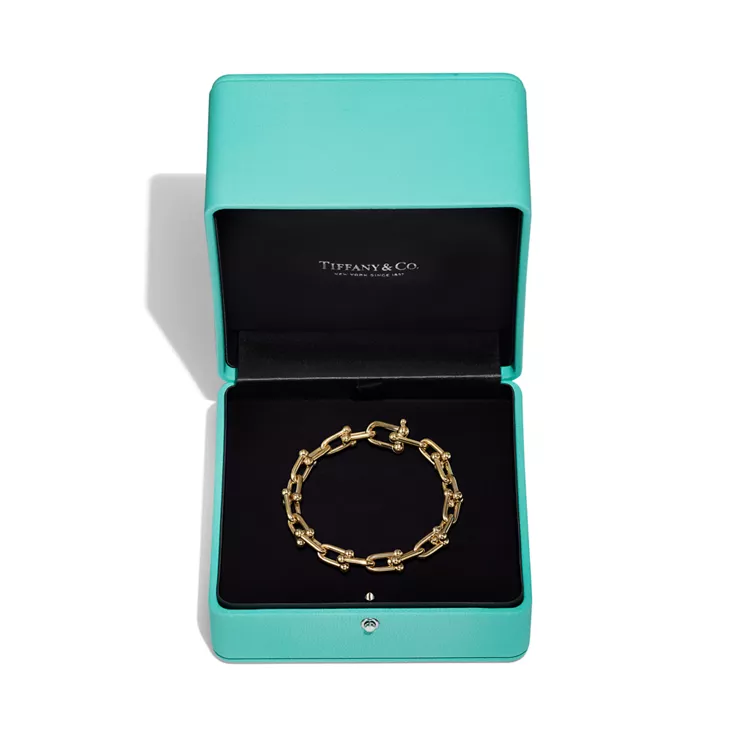 Tiffany HardWear:Medium Link Bracelet in Yellow Gold, 4