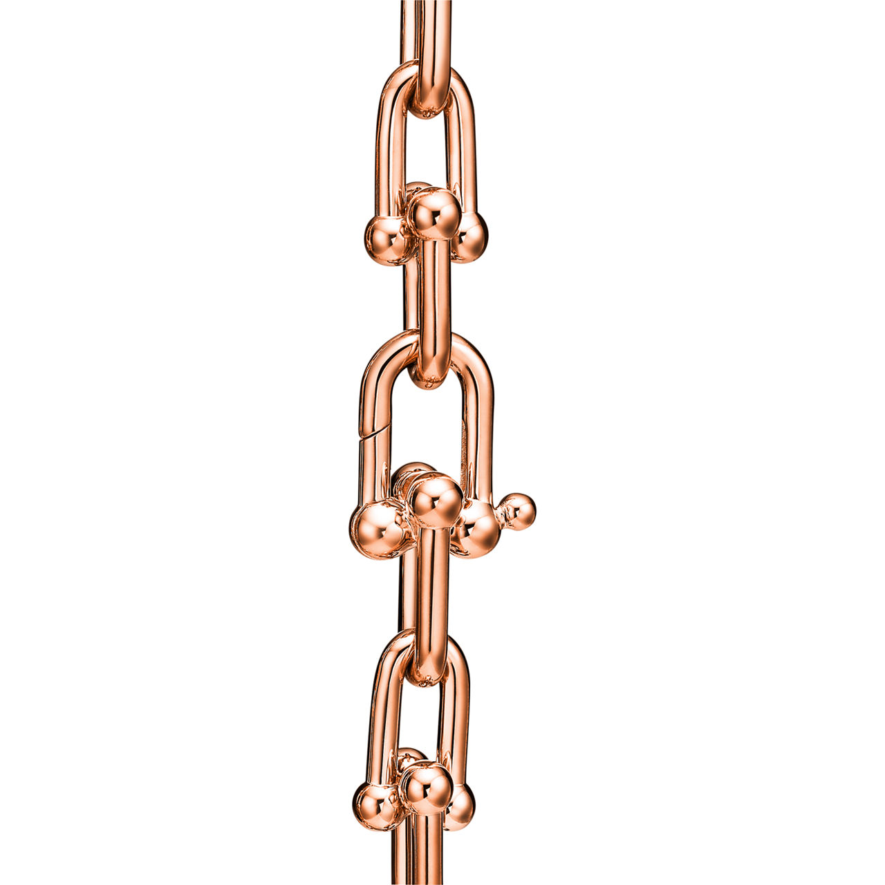 Armband mit mittelgroßen Gliedern in Roségold