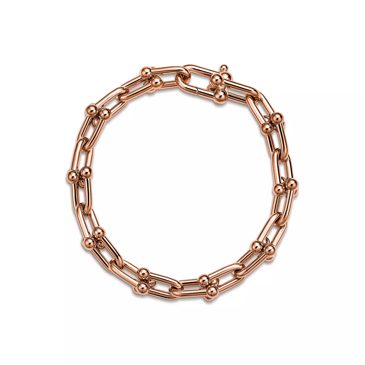 Medium Link Bracelet in Rose Gold