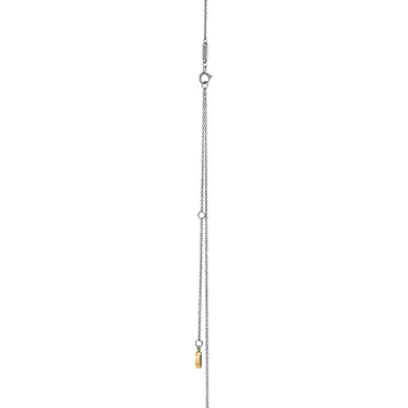 Tiffany Edge:Circle Pendant in Platinum and Yellow Gold with Diamonds, Small, 3
