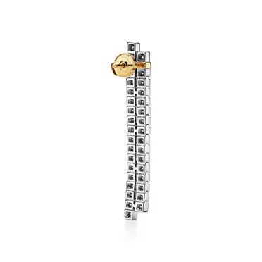 Tiffany Edge:Drop Earrings in Platinum and Yellow Gold with Diamonds, 3