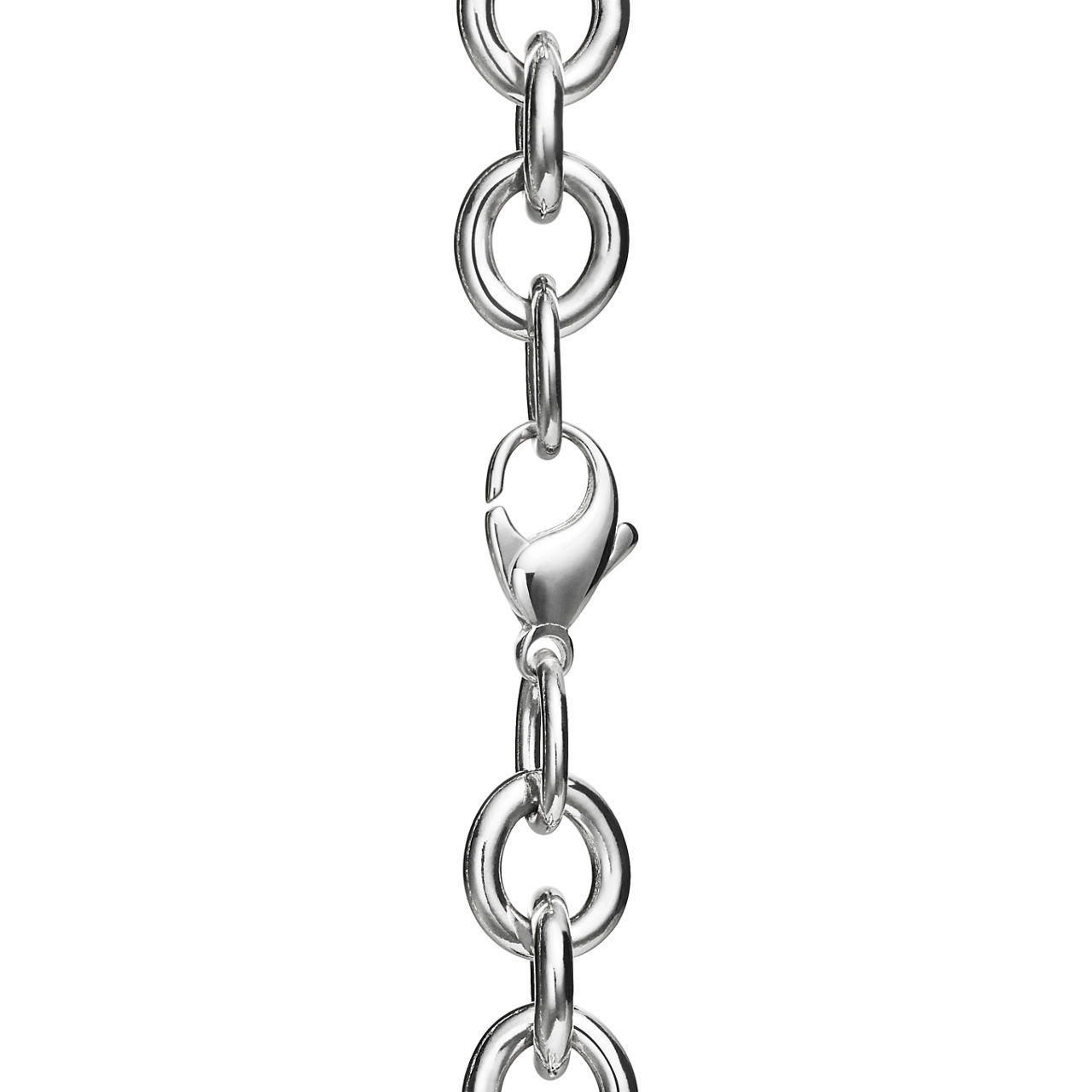 Return to Tiffany™:Halskette mit Herzanhänger in Silber mit einem Diamanten, Medium Bildnummer 3