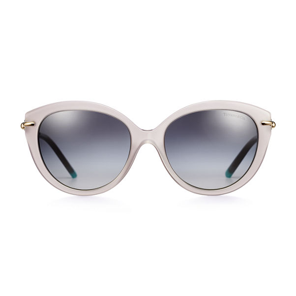 Tiffany HardWear:Sunglasses in Opal Gray Acetate with Grey Lenses