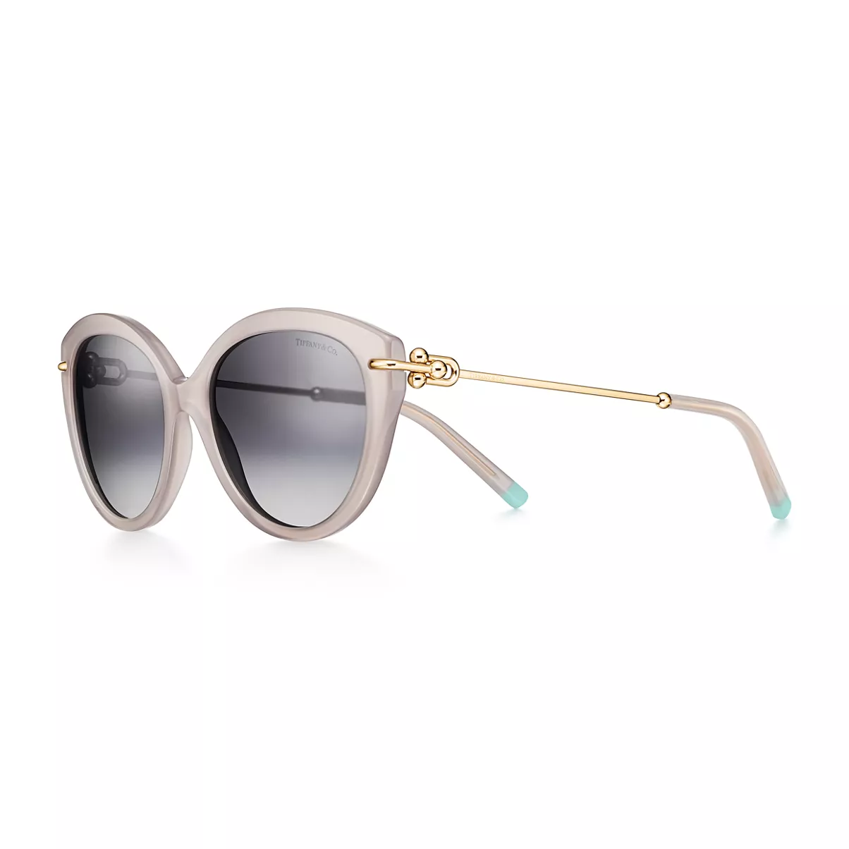 Sunglasses in Opal Gray Acetate with Grey Lenses
