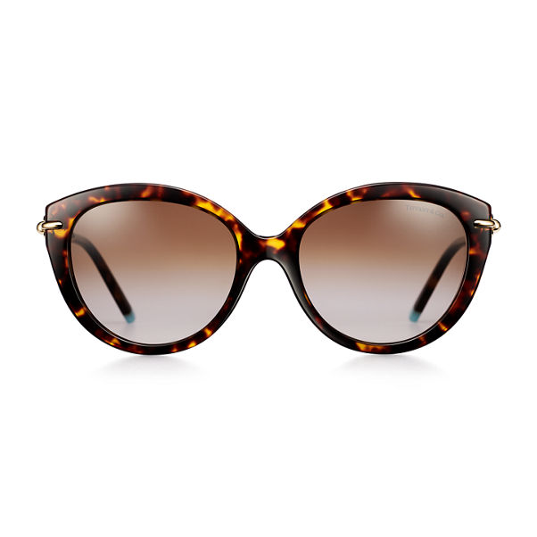 Tiffany HardWear:Sunglasses in Tortoise Acetate with Brown Lenses