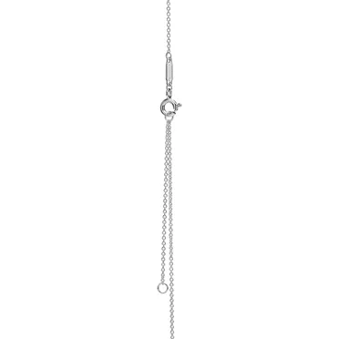 Return to Tiffany®:Blue Double Heart Tag Pendant in Silver with a Diamond, Small, 3