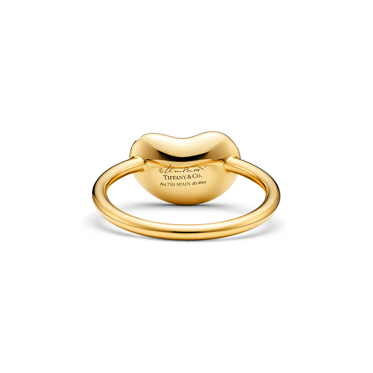 Elsa Peretti®:Bean® design Wire Ring in Yellow Gold, 12 mm image number 3