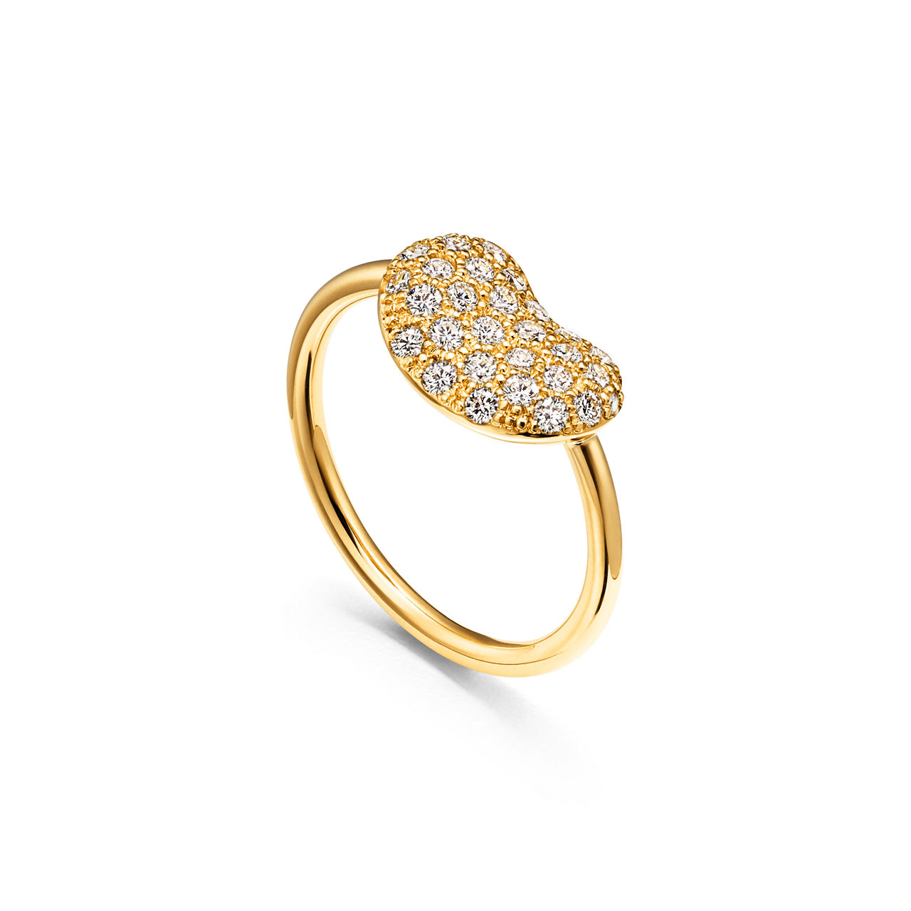 Elsa Peretti®:Bean Design Wire Ring in Gelbgold, 12 mm Bildnummer 2