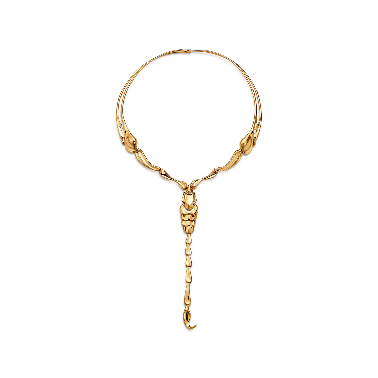 Scorpion Necklace in Yellow Gold