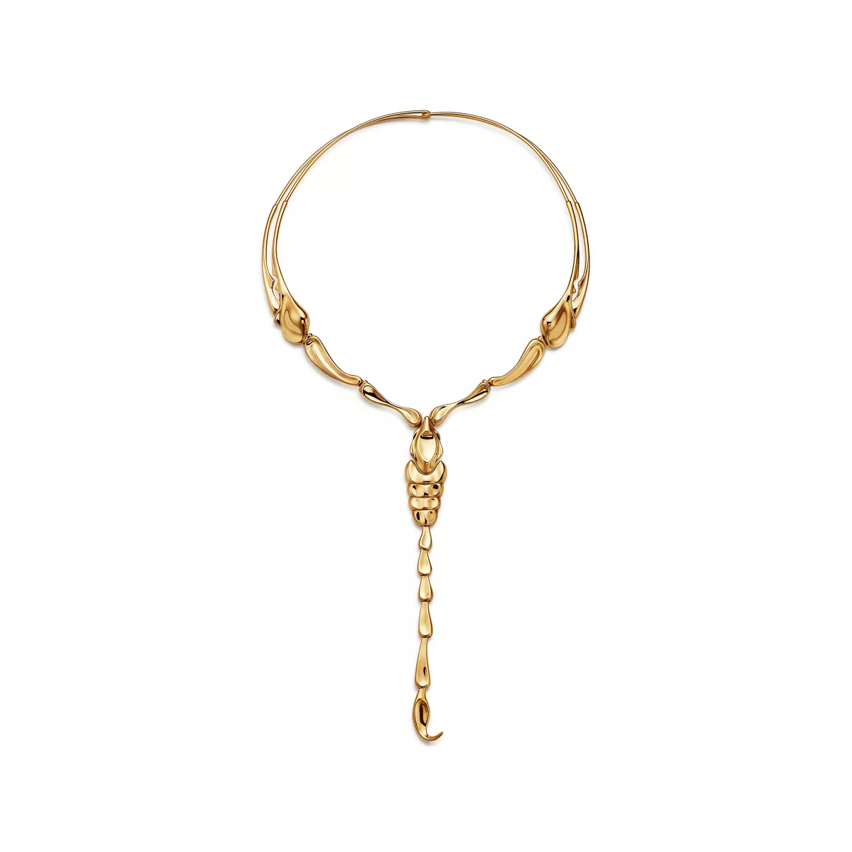 Scorpion Necklace in Yellow Gold