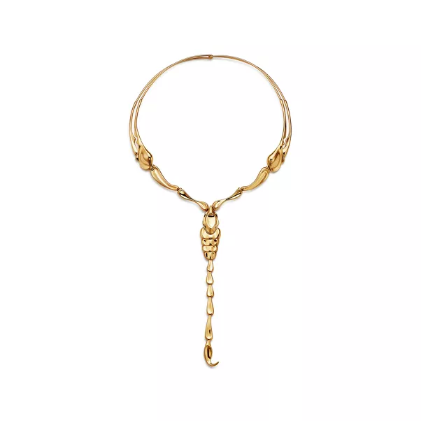 Scorpion Necklace in Yellow Gold