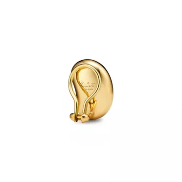 Elsa Peretti®:Bean® design Ear Clips in Yellow Gold, 20 mm, 2