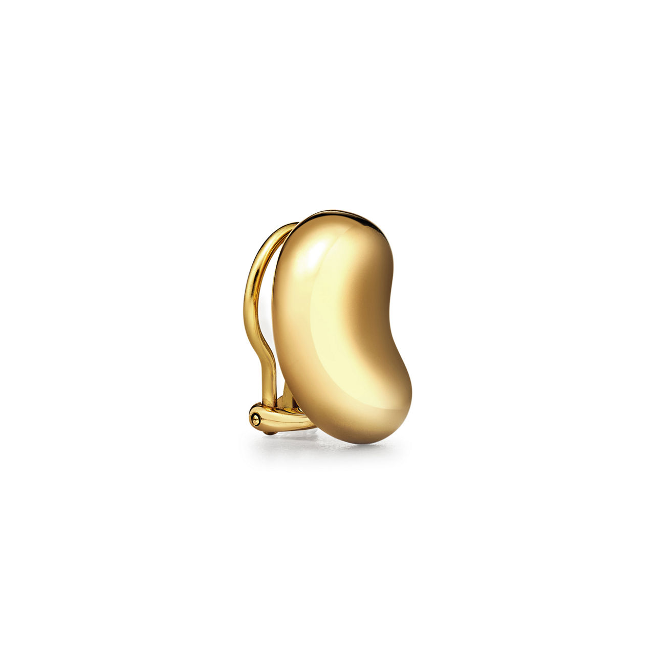 Elsa Peretti®:Bean® design Ear Clips in Yellow Gold, 20 mm image number 3