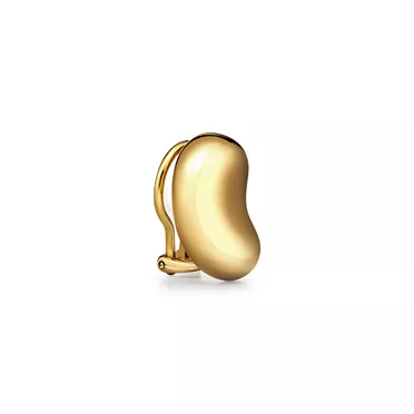 Elsa Peretti®:Bean® design Ear Clips in Yellow Gold, 20 mm, 3